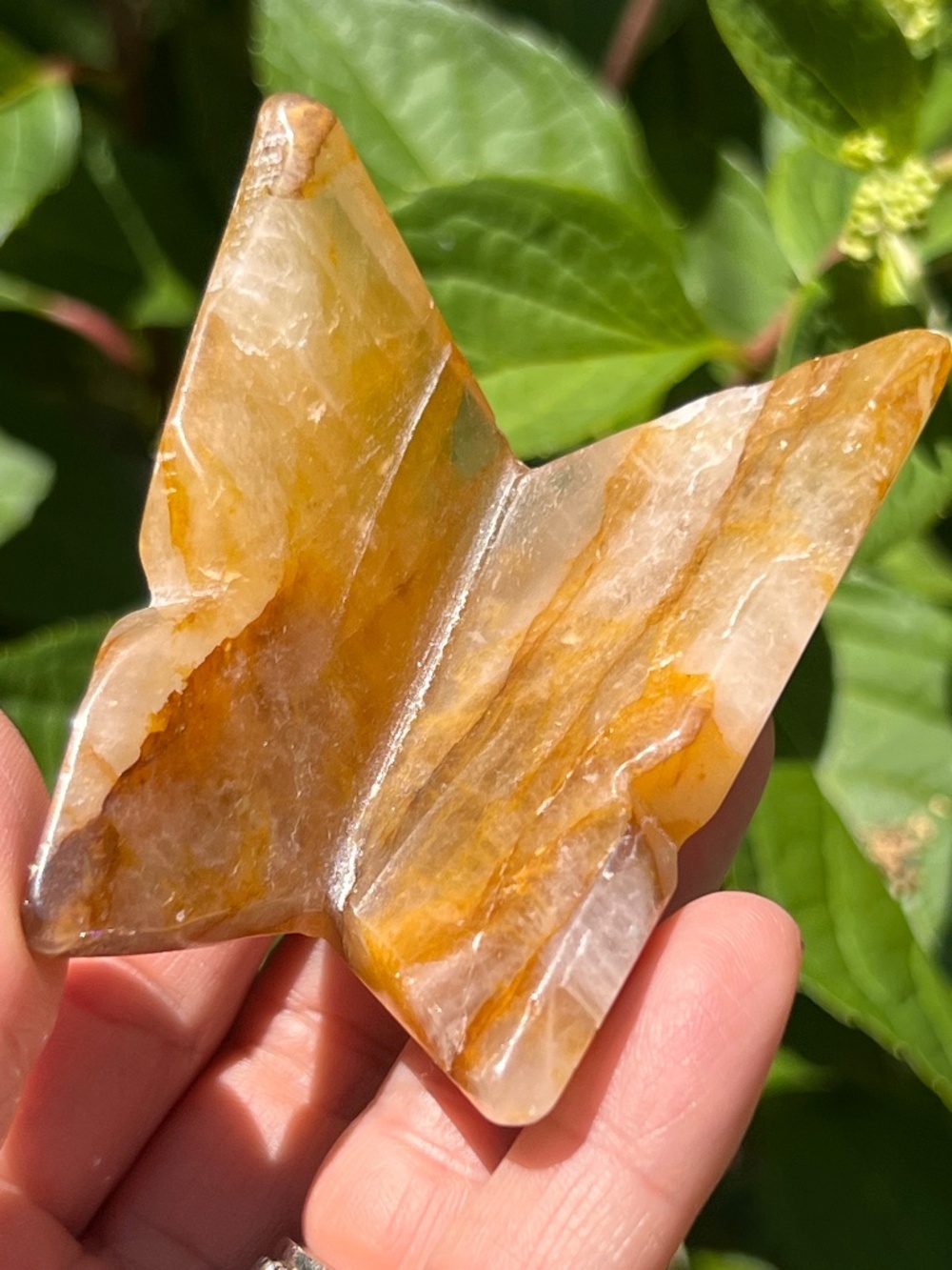 Golden (1) healer butterfly | crystal